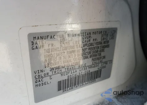 2013 Nissan Sentra S z USA, uszkodzony, nr VIN 3N1AB7AP1DL625005